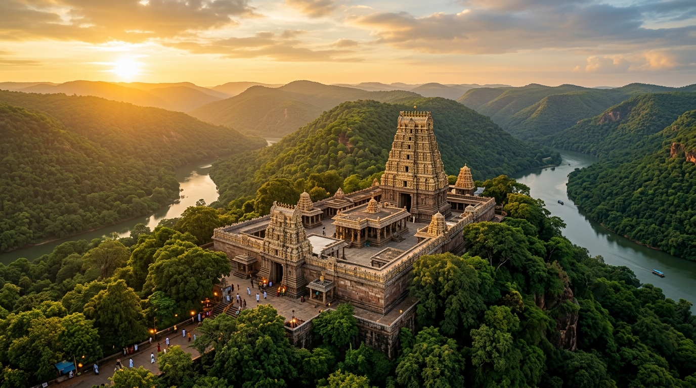 Scenic Srisailam pilgrimage journey